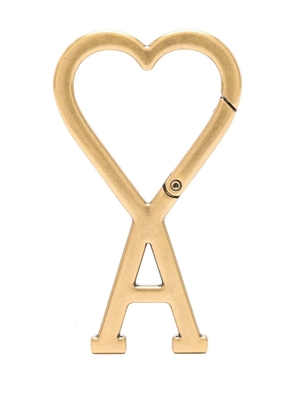 AMI Paris heart-shaped keyring - Gold
