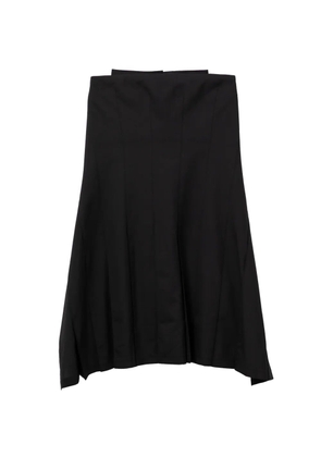 Junya Watanabe flared wrap midi skirt - Black