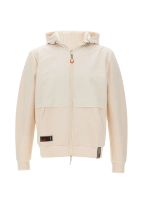 Dekker drawstring hooded zip-fastening sweatshirt - Neutrals