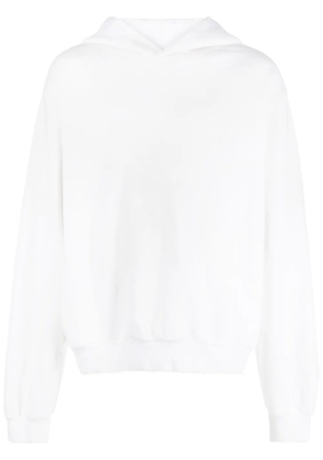 Acne Studios logo-print drop-shoulder hoodie - White