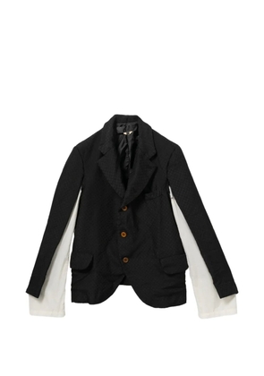 Comme Des Garçons Comme Des Garçons textured blazer - Black