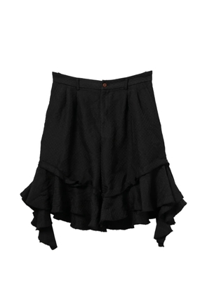 Comme Des Garçons Comme Des Garçons ruffled shorts - Black