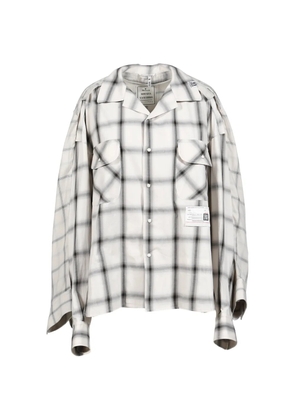 Maison MIHARA YASUHIRO plaid pocket shirt - Neutrals