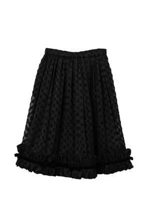 Noir Kei Ninomiya ruffled midi skirt - Black