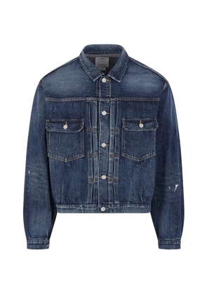 visvim buttoned denim jacket - Blue