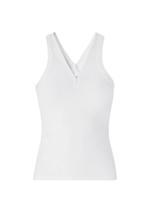 PINKO V-neck ribbed top - White