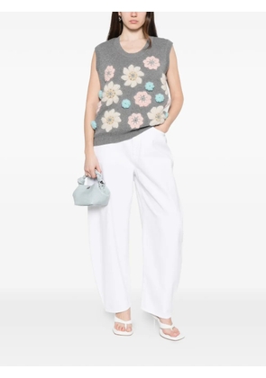 GANNI floral vest - Grey