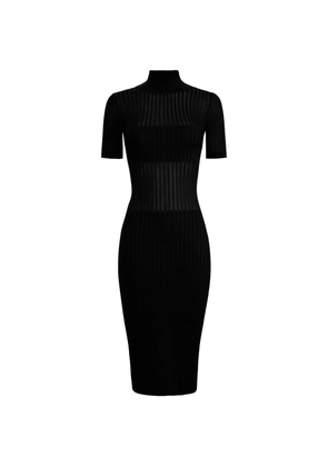Elisabetta Franchi turtleneck midi dress - Black