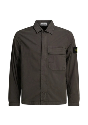 Stone Island logo-detail shirt jacket - Grey