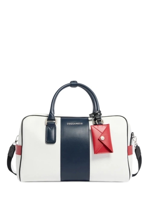 DSQUARED2 stripe-detail duffle bag - White