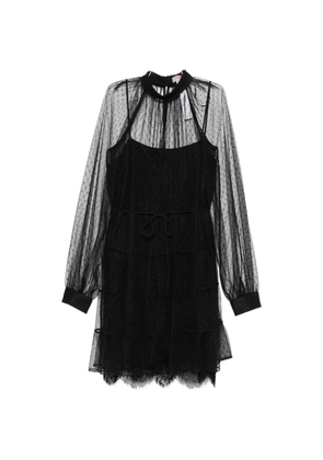 TWINSET tulle mini dress - Black