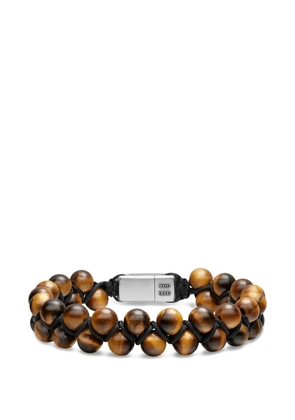 David Yurman spiritual beads two row woven bracelet - Brown