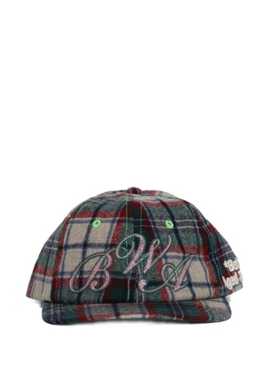 Better with Age plaid logo-embroidered cap - Neutrals