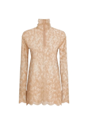 Dolce & Gabbana Chantilly lace blouse - Neutrals