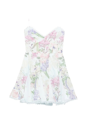 Charo Ruiz Ibiza Marlene floral lace mini dress - Blue