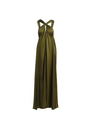 Essentiel Antwerp knotted halterneck dress - Green