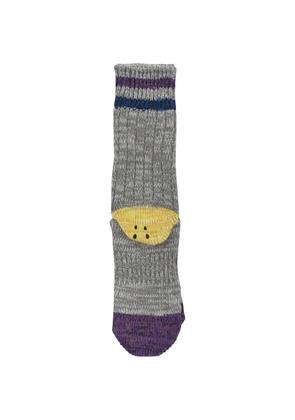 KAPITAL appliqué socks - Grey
