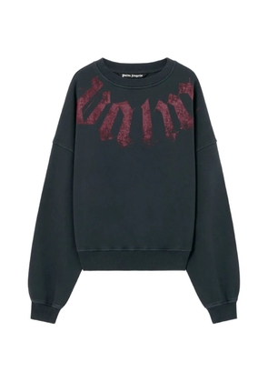 Palm Angels neck-logo sweatshirt - Black