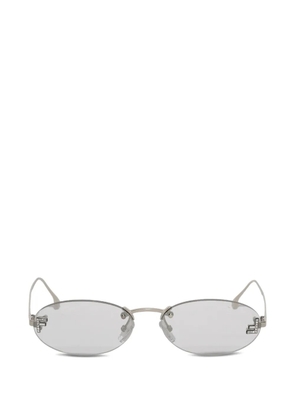 FENDI crystal oval sunglasses - Grey