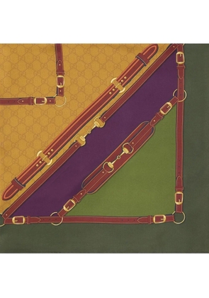 Gucci printed silk scarf - Green