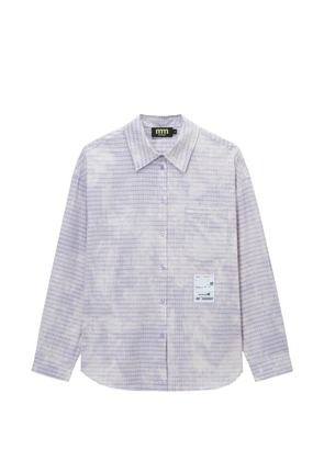 Mini Cream plaid shirt - Purple