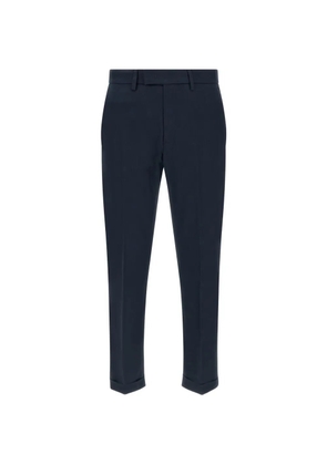 Department 5 logo-patch pleated trousers - Blue