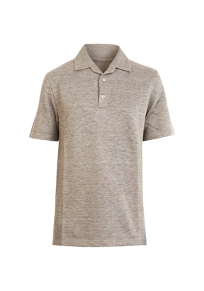 Brett Johnson buttoned polo shirt - Neutrals