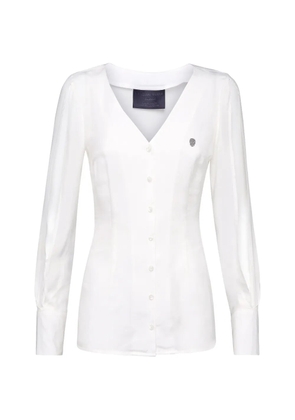 Philipp Plein V-neck button shirt - White
