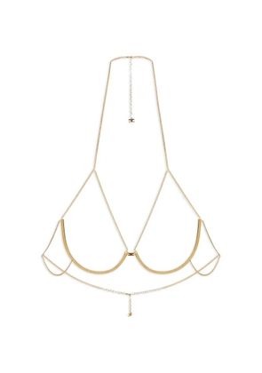 Elisabetta Franchi brassier-design bodychain - Gold