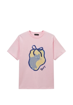tout a coup graphic-print T-shirt - Pink