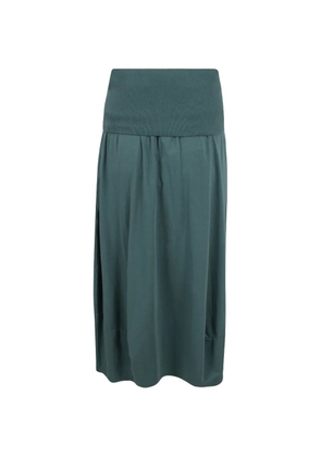 Black Label ribbed skirt - Green
