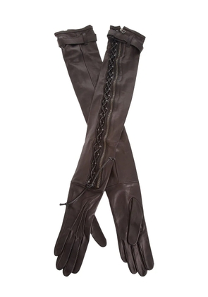 Haider Ackermann long gloves - Black