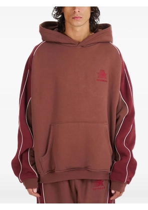 Nahmias Ollie colourblock logo-embroidery hoodie - Red