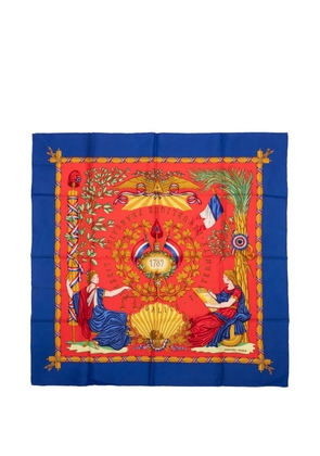 Hermès Pre-Owned silk scarf - Blue