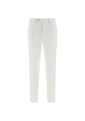 Boggi Milano pleated trousers - White