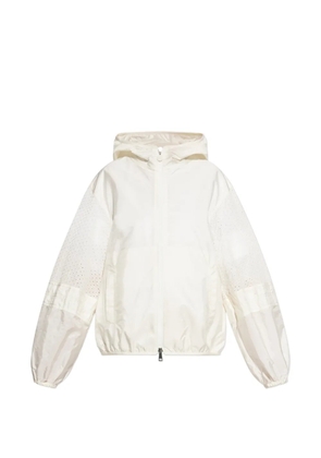 Moncler Perforated hooded jacket - Neutrals