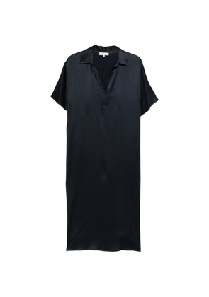 Antonelli V-neck short-sleeve dress - Blue