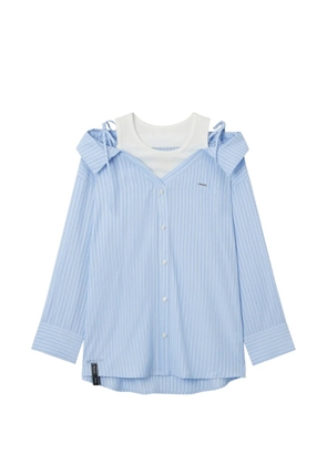 Musium Div. striped tie-straps top - Blue