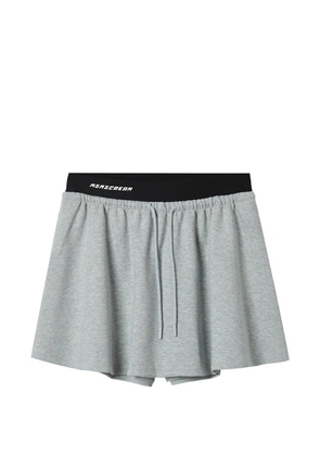 Mini Cream drawstring skirt - Grey