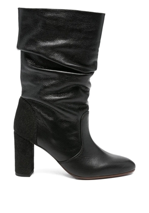 Chie Mihara 90mm Eychel slouch leather boots - Black