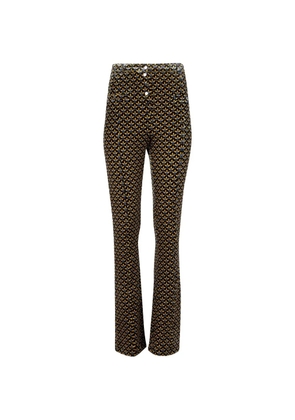Rabanne patterned buttoned trousers - Black