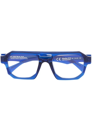 Kuboraum pilot-frame glasses - Blue