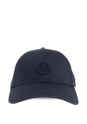Moncler logo-patch cap hat - Blue