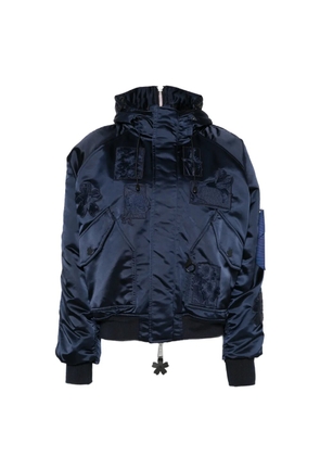 Cecilie Bahnsen floral appliqué jacket - Blue