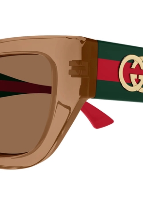 Gucci Eyewear GG2116S logo-detail sunglasses - Neutrals