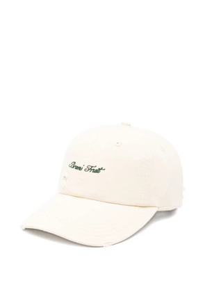 Bram’s Fruit logo-detail cap - Neutrals