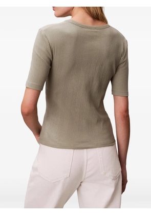 Calvin Klein ribbed T-shirt - Green