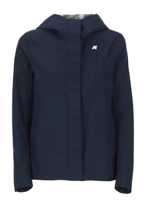 K-Way Madalina hooded logo jacket - Blue