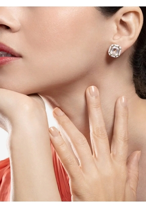 Goshwara Mélange rock crystal and agate earrings - Gold