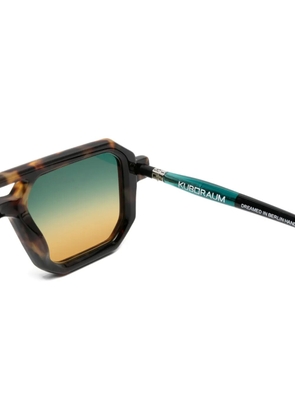 Kuboraum geometric sunglasses - Brown